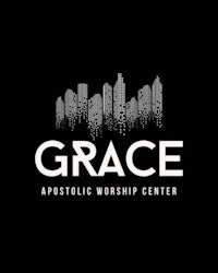 the logo for grace apostolic worship center